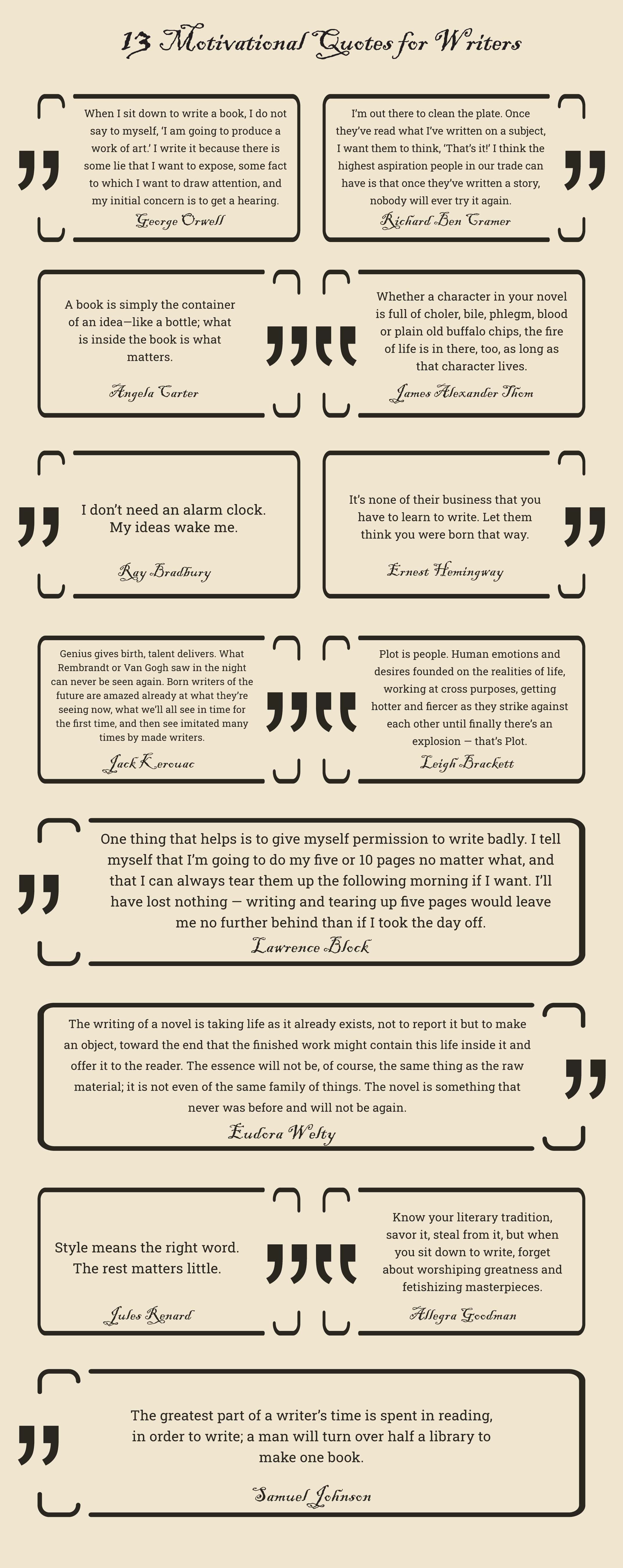 motivational quotes for writers