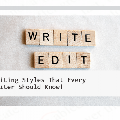 editing styles for writers